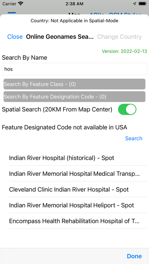 GeoNames Map Explorer screenshot 5