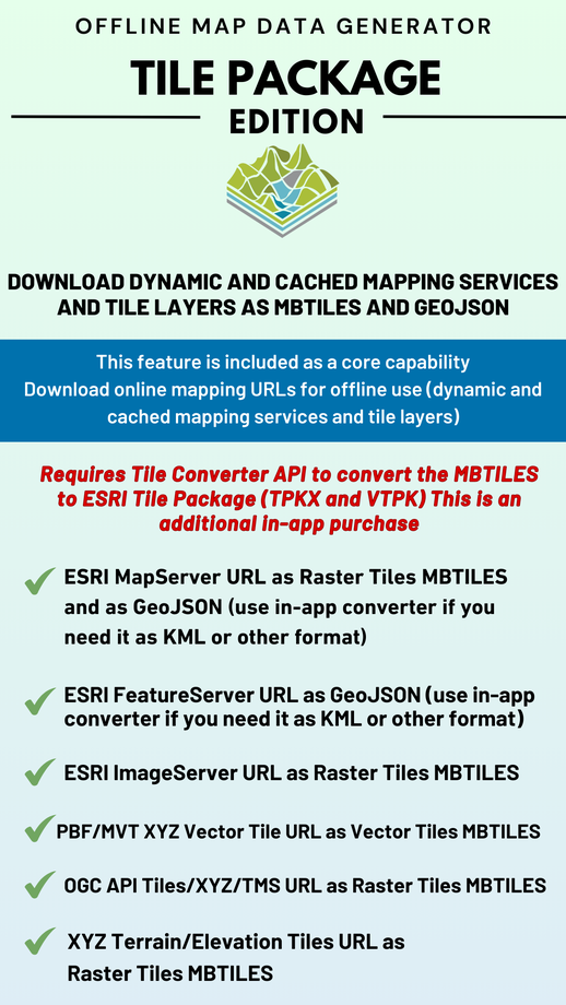 Map Data Generator TilePackage screenshot 2
